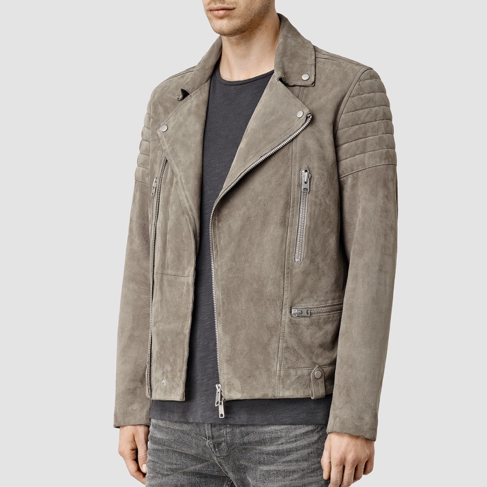 ALL SAINTS CIRCUIT SUEDE BIKER JACKET